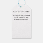 Étiquettes-cadeau Écriture simple et élégante faite à la main pour l (Dos)