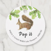 Étiquettes Cadeau Écureuil d'automne - Pop it! Quand elle apparaît (Dos)