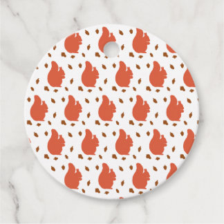 Étiquettes Cadeau Écureuil rouge