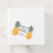 Étiquettes Cadeau ÉDITABLE Balises de Baby shower de thème tropical (En situation)