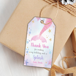 Étiquettes-cadeau Editable Under the Sea Party Favor Tags for Girls