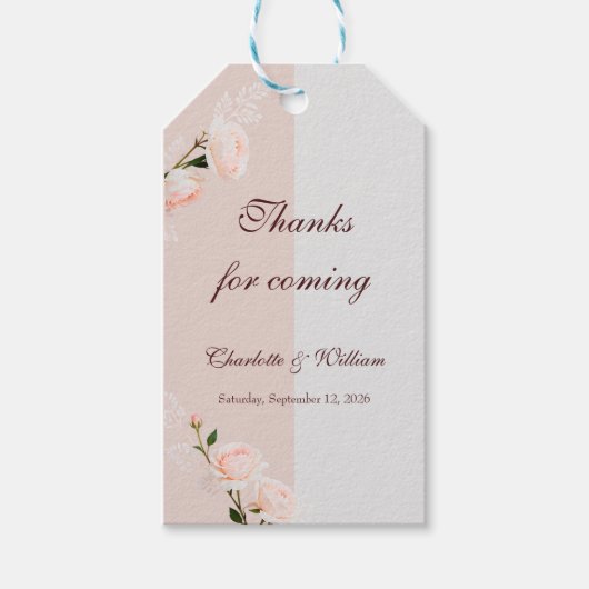 Étiquettes-cadeau Effets violets et gris doux (Devant)