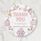 Étiquettes Cadeau Éffrayant Fantôme Premier anniversaire Merci (Devant)