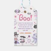 Étiquettes-cadeau Éffrayant Halloween Ghost 1er fête d'anniversaire (Devant)