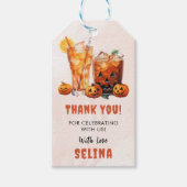 Étiquettes-cadeau Éffrayant Halloween mignon Fantôme Anniversaire Do (Devant)