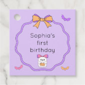 Étiquettes Cadeau Éffrayant Un Fantôme Halloween Anniversaire (Devant)