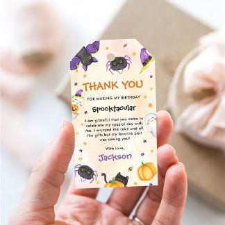 Étiquettes-cadeau Éffrayant Un Halloween 1er Anniversaire