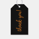 Étiquettes-cadeau Éffrayant Un Halloween Anniversaire Merci (Dos)