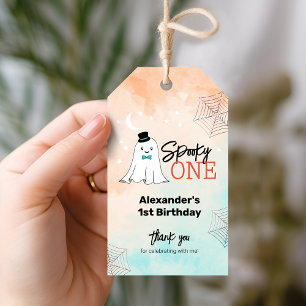 Étiquettes-cadeau Éffrayant Un Halloween Garçons 1er Anniversaire Fê