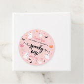 Étiquettes Cadeau Éffrayant Un Halloween mignon Fantôme 1er Annivers (En situation)