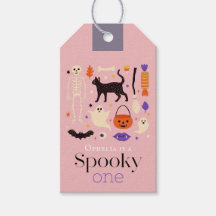 Éffrayant Un Halloween Motifs Rose 1er Anniversair