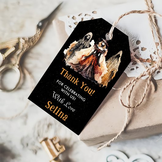 Étiquettes-cadeau Éffrayante Halloween mignonne Fête d'anniversaire 