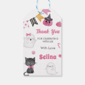 Étiquettes-cadeau Éffrayante Halloween mignonne Fête d'anniversaire  (Dos)