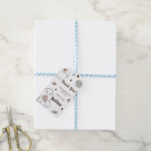 Étiquettes-cadeau Éffrayante Halloween mignonne Fête d'anniversaire (Avec de laficelle)