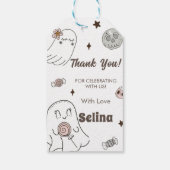 Étiquettes-cadeau Éffrayante Halloween mignonne Fête d'anniversaire (Dos)