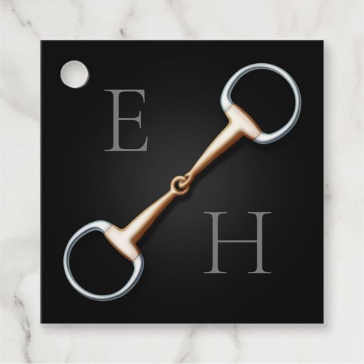 Étiquettes Cadeau Eggbutt Snaffle Bit Equestrimed (Devant)