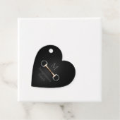 Étiquettes Cadeau Éggbutt Snaffle Un peu Monogramme Coeur équestre (En situation)