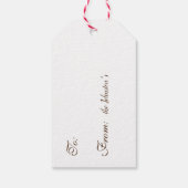 Étiquettes-cadeau Eggnog (Dos)