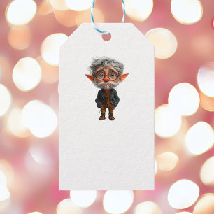 Étiquettes-cadeau Elder Christmas Elf White Cadeaux Tags