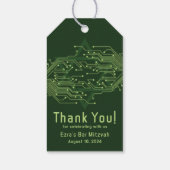 Étiquettes-cadeau Electronique Ordinateur Circuit Board Bar Mitzvah (Dos)
