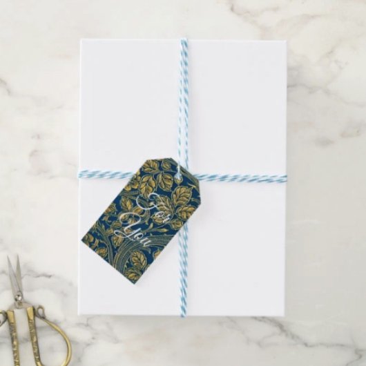 Étiquettes-cadeau Élégance de Fleur d'Or