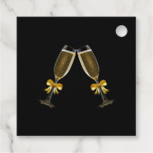 Étiquettes Cadeau Élégance glamour Merci d'anniversaire (Dos)