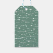 Étiquettes-cadeau Élégance Muted - Ocean Turquoise Snowflake étiquet (Dos)