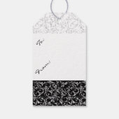 Étiquettes-cadeau Élégant 25e anniversaire (Dos)