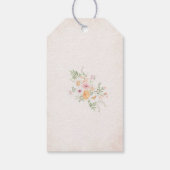 Étiquettes-cadeau Élégant Aimer aquarelle dans Bloom Rose FloGift ta (Dos)