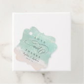 Étiquettes Cadeau Elégant amour étincelant de l'océan grâce mariage  (En situation)