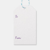 Étiquettes-cadeau Élégant ange figuier (Dos)