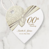 Étiquettes Cadeau Élégant anniversaire du 00e Mariage (Devant)