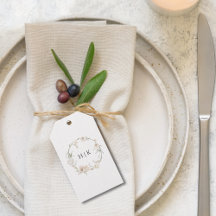 Elégant aquarelle Floral Monogramme Mariage Don Ta