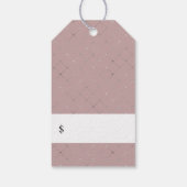 Étiquettes-cadeau Elégant aquarelle florale Tarifs (Dos)