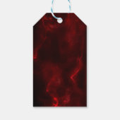 Étiquettes-cadeau Élégant arbre de Noël bordeaux (Dos)