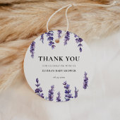 Étiquettes Cadeau Élégant Baby shower de lavande fleurie