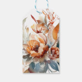 Étiquettes-cadeau Élégant Baby shower fleur sauvage (Dos)