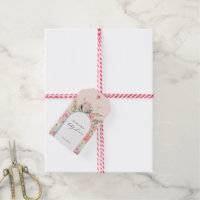 Élégant Baptême de Bébé Floral Bohème Monogramme