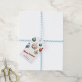 Étiquettes-cadeau Élégant Bauble Festif Noël (Avec de laficelle)