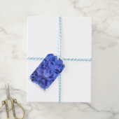 Étiquettes-cadeau Elégant bleu perwinkle hydrangée florale (Avec de laficelle)