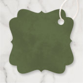 Étiquettes Cadeau Elégant Boho blanc ivoire Rose Merci Mariage (Dos)