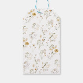 Étiquettes-cadeau Élégant Boho Chic Fleur de Champ Remerciements Flo (Dos)