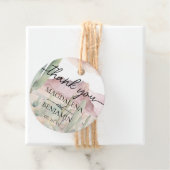 Étiquettes Cadeau Elégant Boho Desert Paysage Cactus Mariage (En situation)
