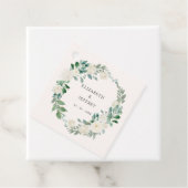 Étiquettes Cadeau Elégant Boho été printemps ivoire Mariage floral (En situation)