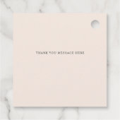 Étiquettes Cadeau Elégant Boho été printemps ivoire Mariage floral (Dos)