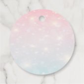 Étiquettes Cadeau Elegant Bokeh, Parties scintillant Sweet 16 (Dos)