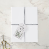 Étiquettes-cadeau Elegant Botanical Wedding Gift Tag (Avec de la ficelle)