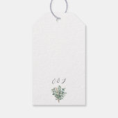 Étiquettes-cadeau Elegant Botanical Wedding Gift Tag (Dos)
