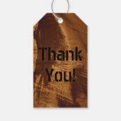 Étiquettes-cadeau Élégant Chic Cuivre Brown Festive (Dos)