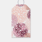 Étiquettes-cadeau Élégant Chic Rose Floral Shower de Mariée (Dos)